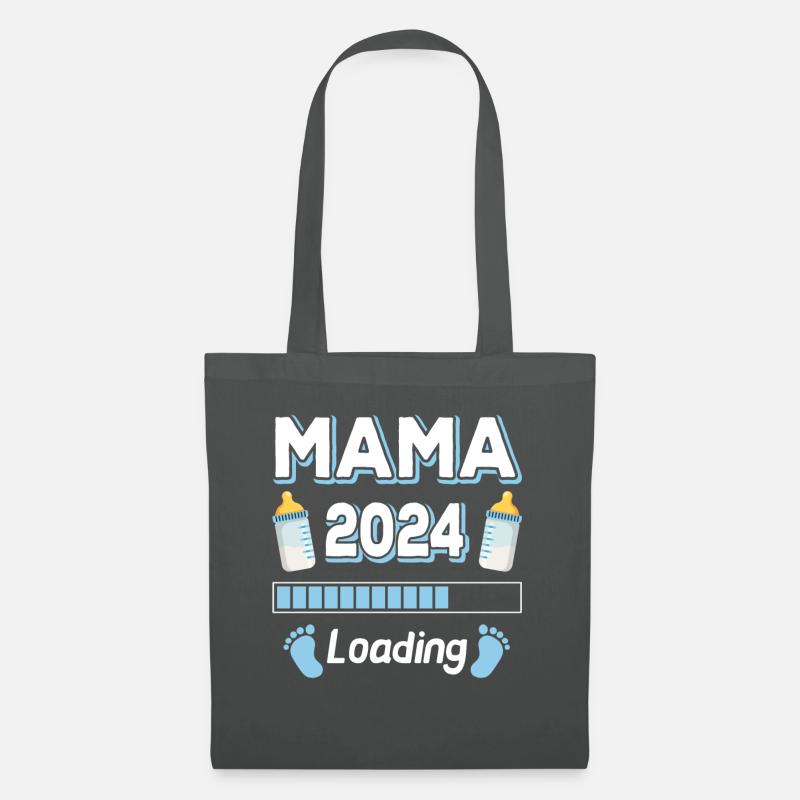 Mama Loading 2024 Mutter Mütter Mom Muttertag - Stoffbeutel - Graphite