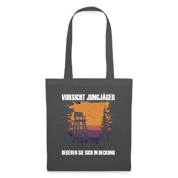 Beware of young hunters - Tote Bag - graphite grey - Front