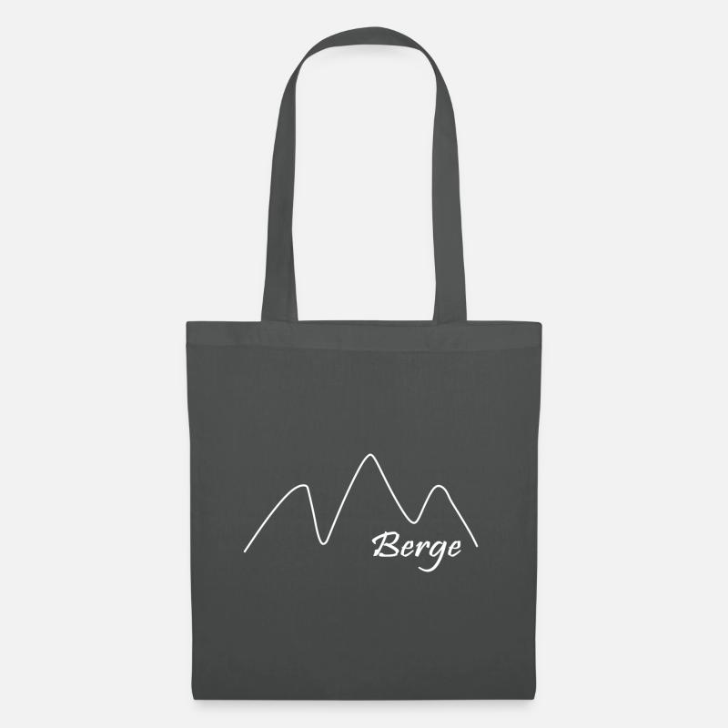 Berge - Stoffbeutel - Graphite