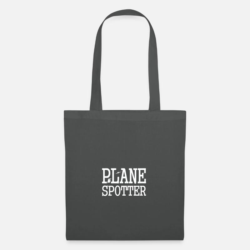 Planespotter Geschenk Plane Spotter - Stoffbeutel - Graphite