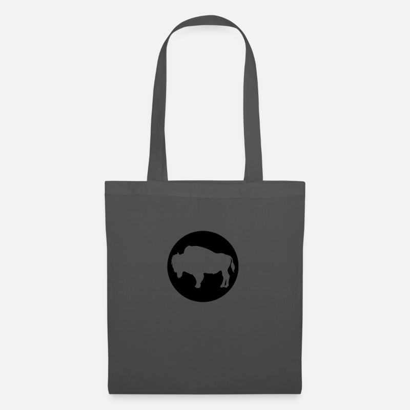 bison - Sac en tissu - gris graphite