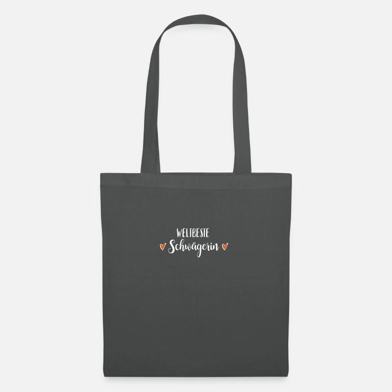 Beste Schwägerin geschenk Dankeschön Geburtstag - Stoffbeutel - Graphite