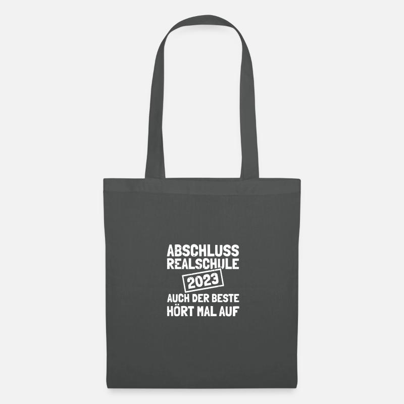 Abschluss Realschule 2023 Realschulabschluss - Stoffbeutel - Graphite