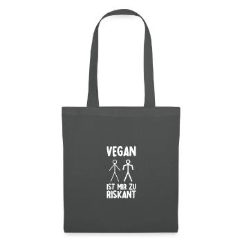 Vegan Bodybuilding Bodybuilder Gym Kraftsport - Stoffbeutel - Graphite - Vorne