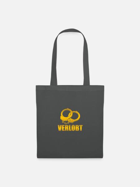 Verlobt Heiratsantrag Hochzeitsantrag - Stoffbeutel - Graphite