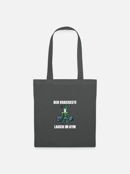 Lauch Bodybuilding Bodybuilder Gym Kraftsport - Stoffbeutel - Graphite