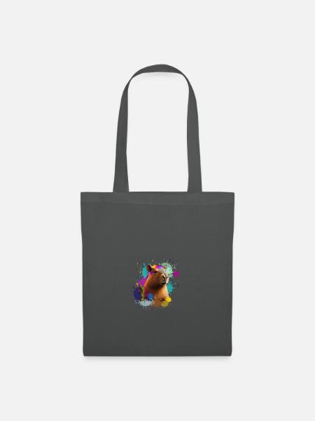capybara,schwein,graffiti,wasserschwein,bunt - Stoffbeutel - Graphite
