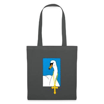 Lohengrin : Mon cher cygne ! - Sac en tissu - gris graphite - Devant