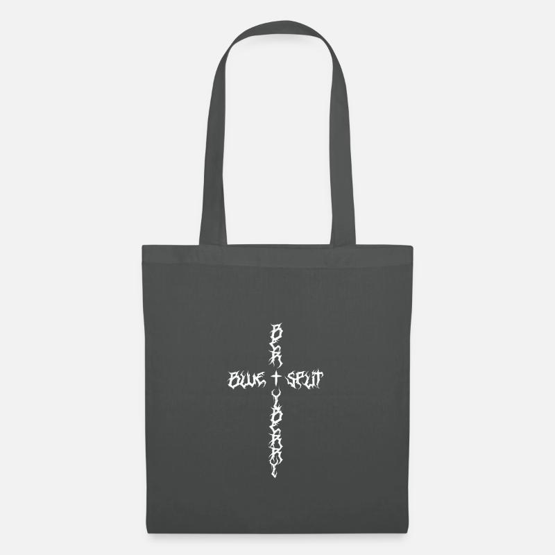 blueberrysplit merch cross - Stoffbeutel - Graphite