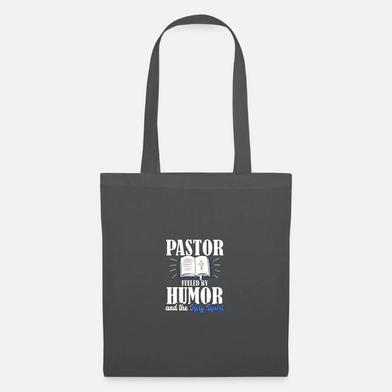 Un pasteur alimenté par l’humour pour les pasteurs - Sac en tissu - gris graphite