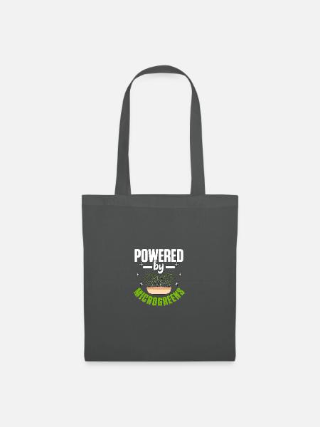 Powered By Microgreens Gärtnern Microgreen - Stoffbeutel - Graphite