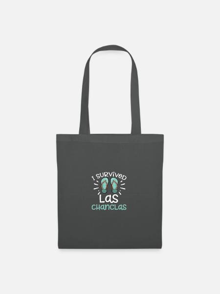 I Survived Las Chanclas Flipflop - Stoffbeutel - Graphite