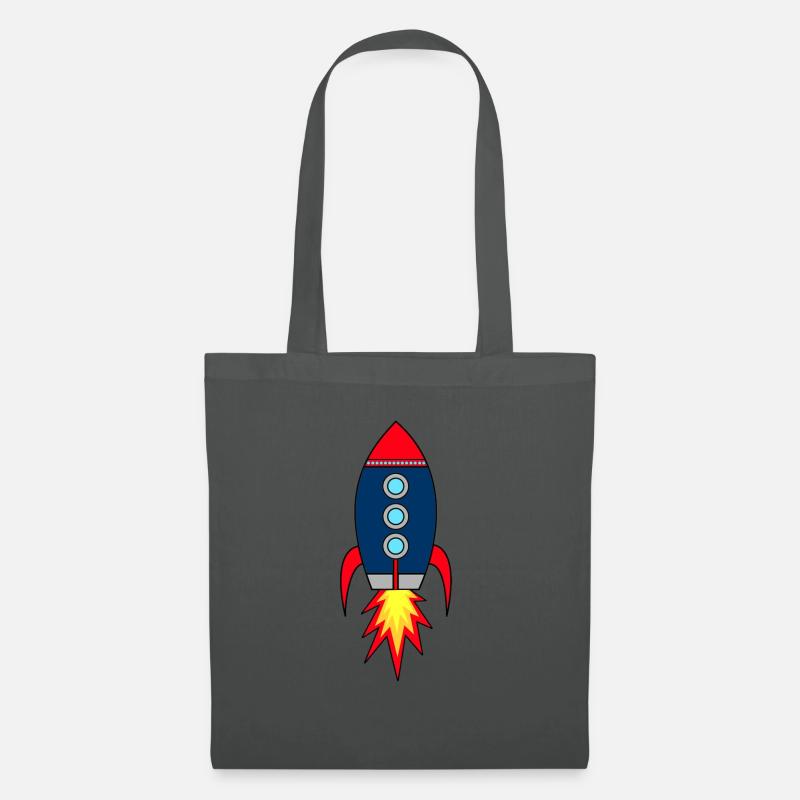 Rocketman * Raketenstart - Stoffbeutel - Graphite