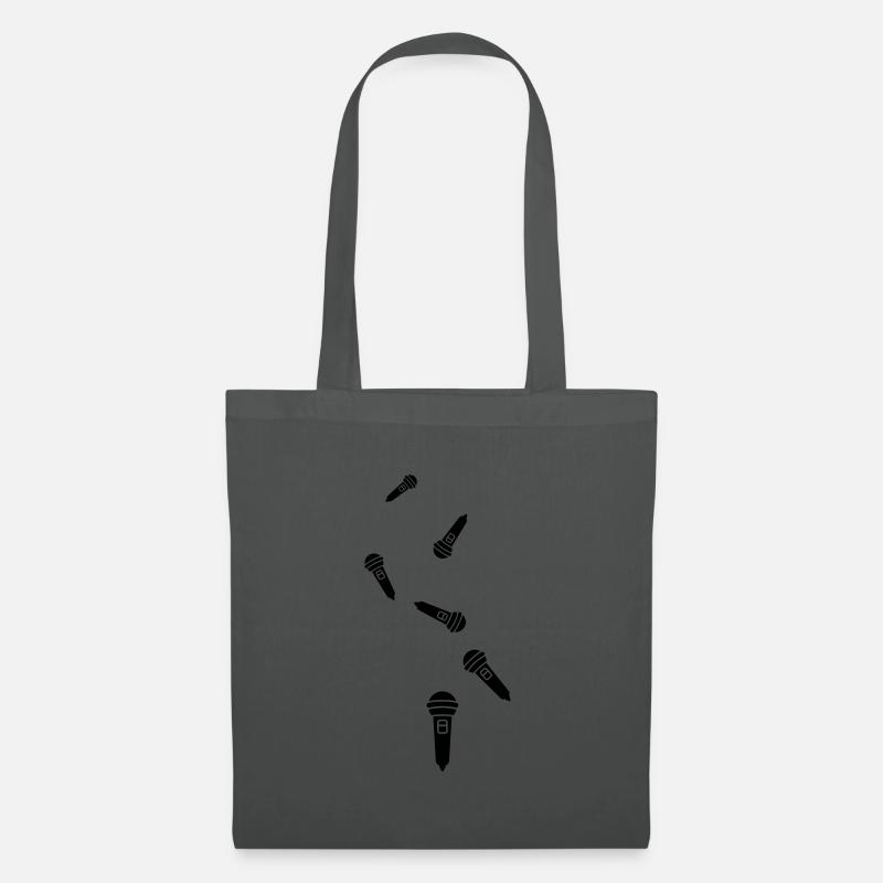 Microphone icon - Tote Bag - graphite grey