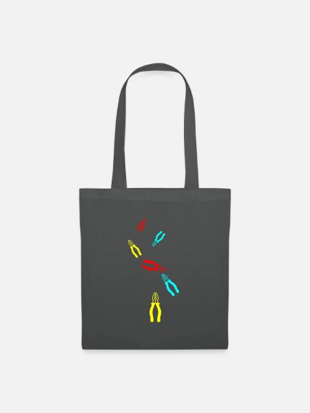 Zange Icon - Stoffbeutel - Graphite