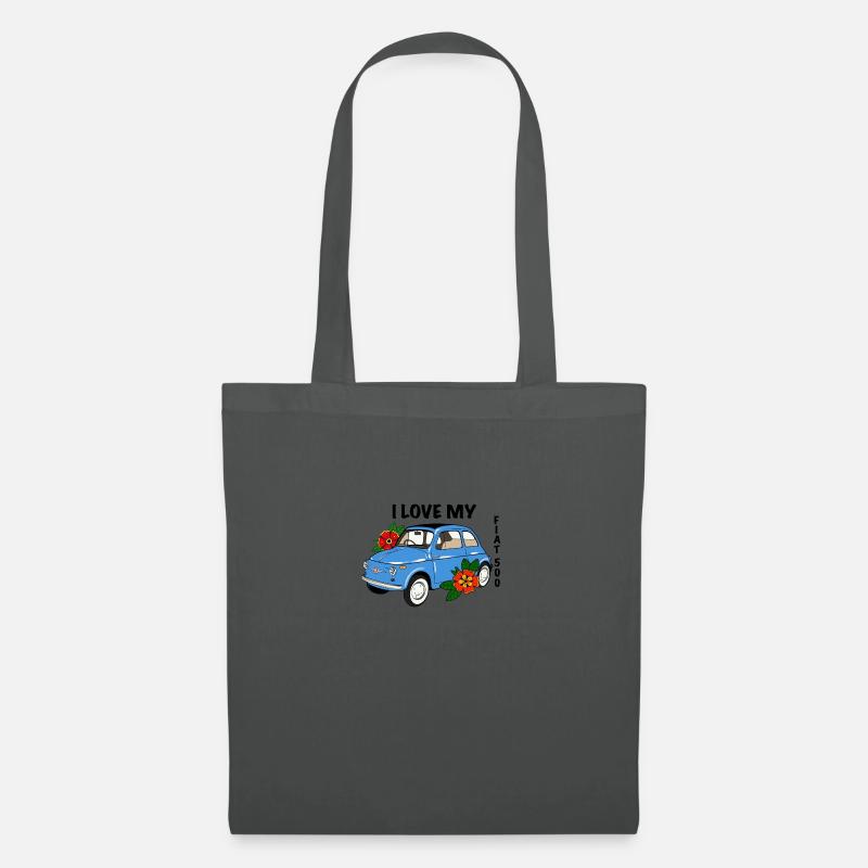 fiat500 - Stoffbeutel - Graphite