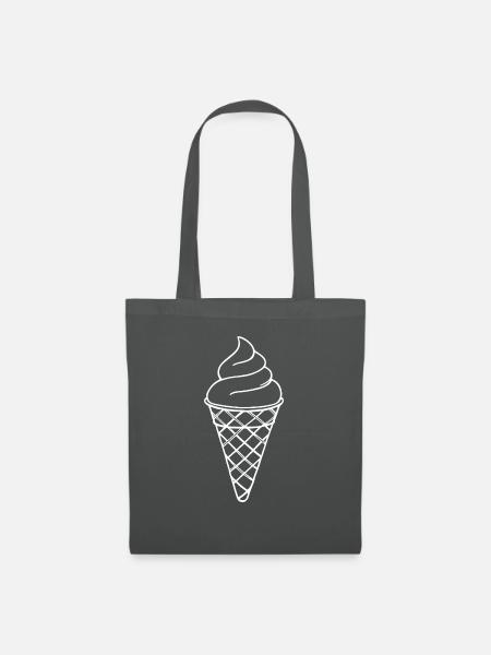 Eisbecher - Stoffbeutel - Graphite
