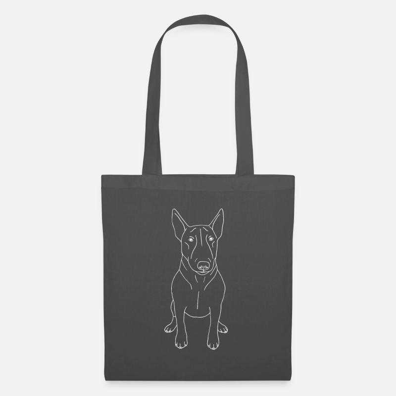 Bullterrier - Stoffbeutel - Graphite
