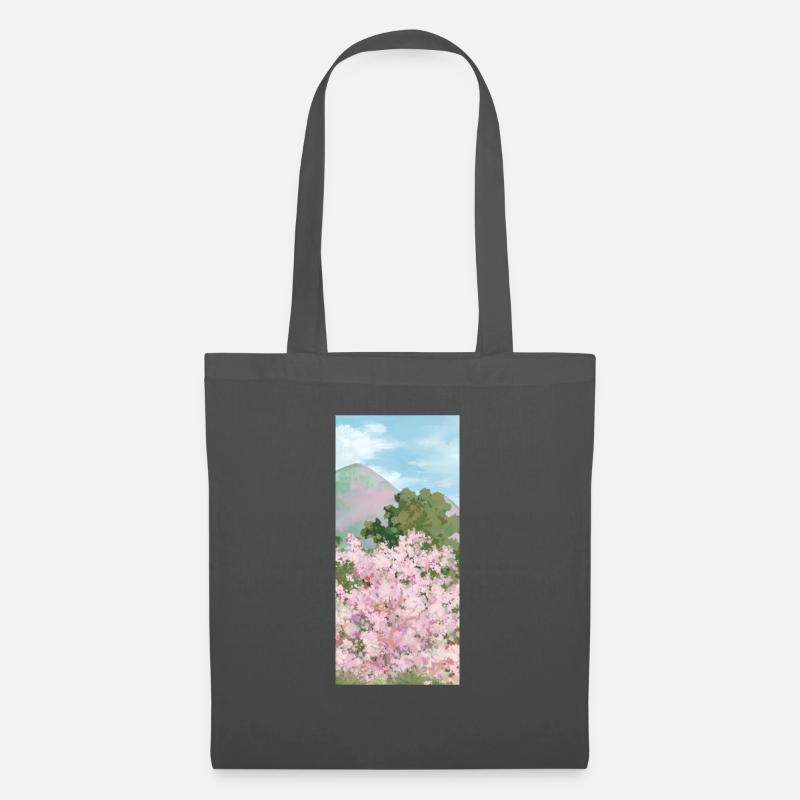 Cooler Unisex Hoddy mit Comic Landschaft - Stoffbeutel - Graphite