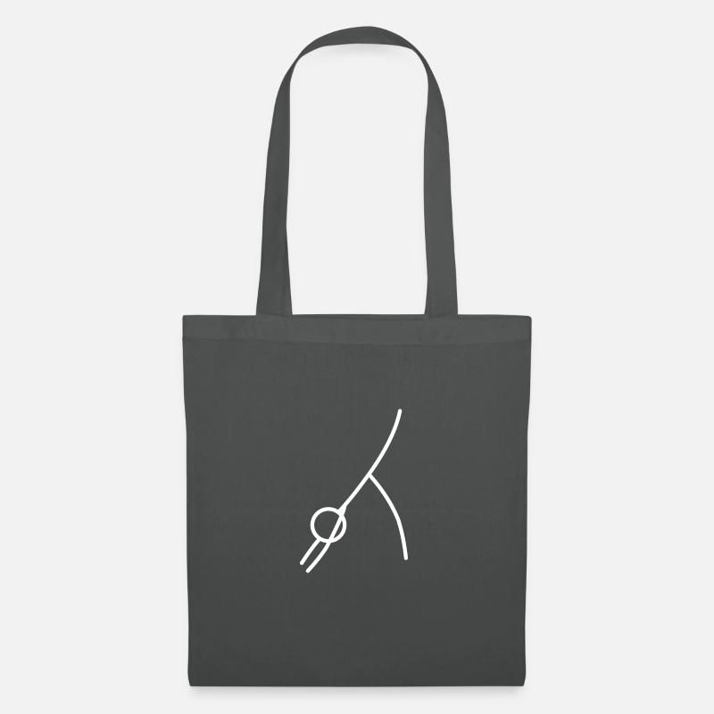Yoga Übung - Stoffbeutel - Graphite
