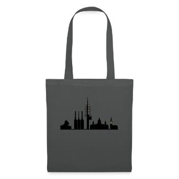 Hannover skyline - Stoffbeutel - Graphite - Vorne