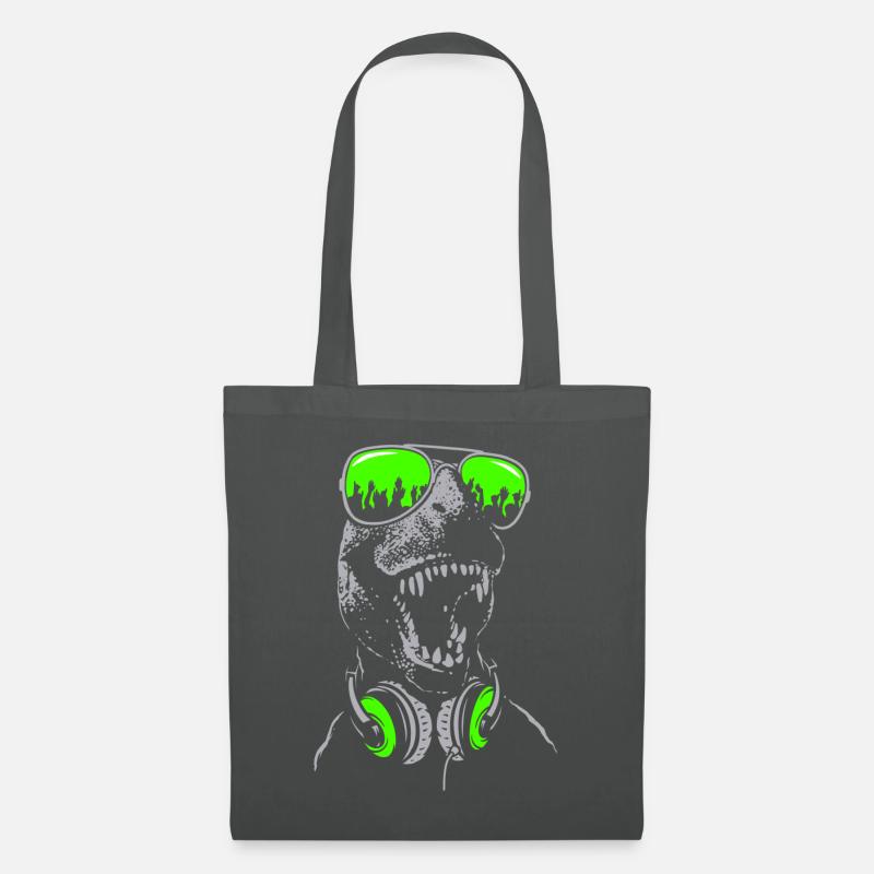 DJ T-Rex - Stoffbeutel - Graphite