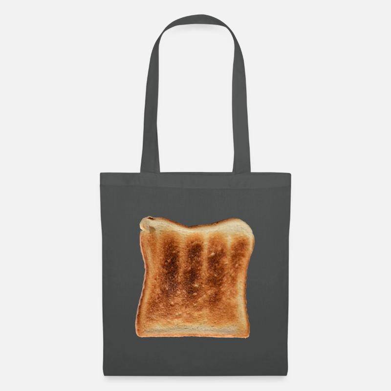 Toast - Einfach geröstetes Weißbrot - Stoffbeutel - Graphite