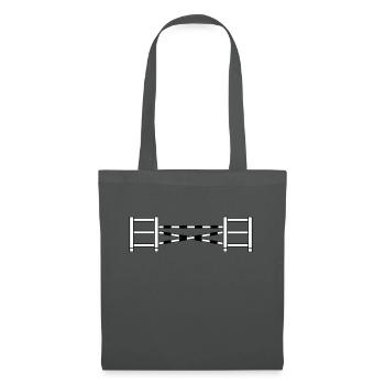 obstacle to horse riding_2_c1 - Tote Bag - graphite grey - Front