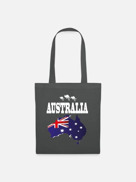 Australia Känguru - Stoffbeutel - Graphite
