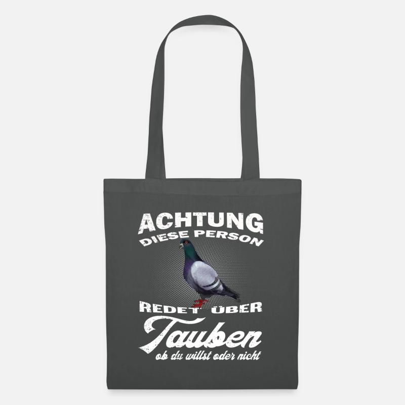 Tauben Taube lustiger Spruch Brieftaube Geschenk - Stoffbeutel - Graphite