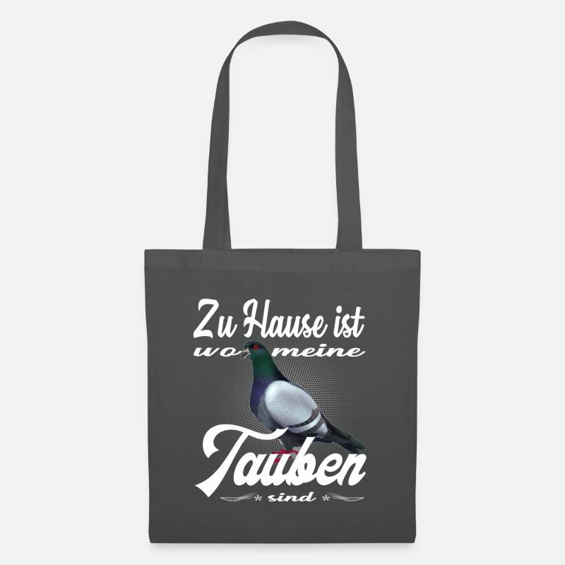 Tauben Taube lustiger Spruch Brieftaube Geschenk - Stoffbeutel - Graphite