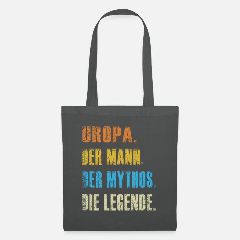 Uropa Der Mann Der Mythos Die Legende Geschenk - Stoffbeutel - Graphite
