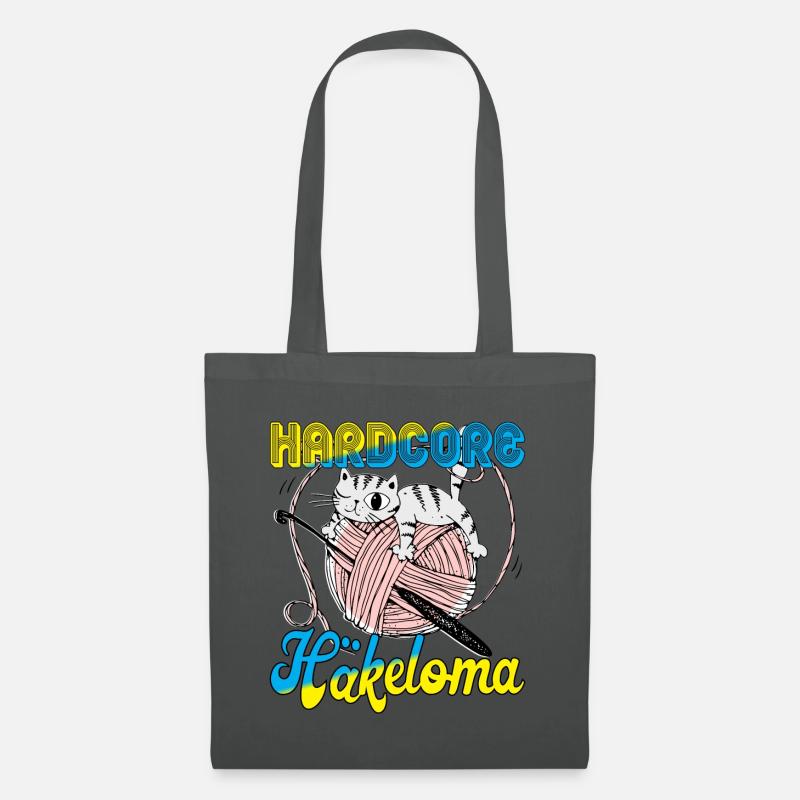Hardcore Häkeloma - Stoffbeutel - Graphite