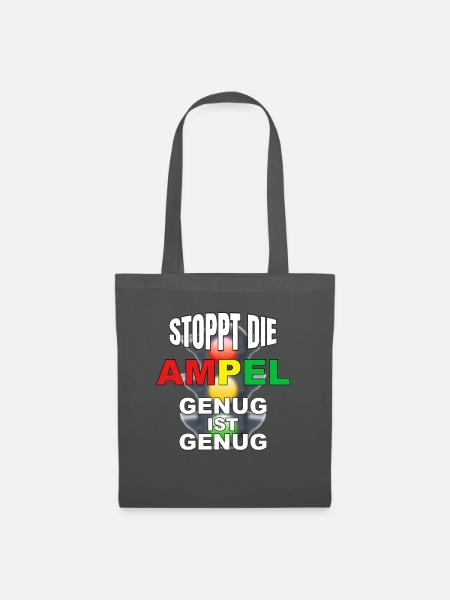 Stoppt die Ampel - genug ist genug - Stoffbeutel - Graphite