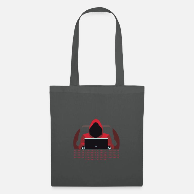 Hacker Binär Code - Stoffbeutel - Graphite