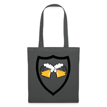 Bier Emblem 3c - Stoffbeutel - Graphite - Vorne