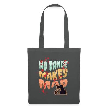 No Dance, Dance Design, Bad Cat, Cartoon Style - Tote Bag - graphite grey - Front