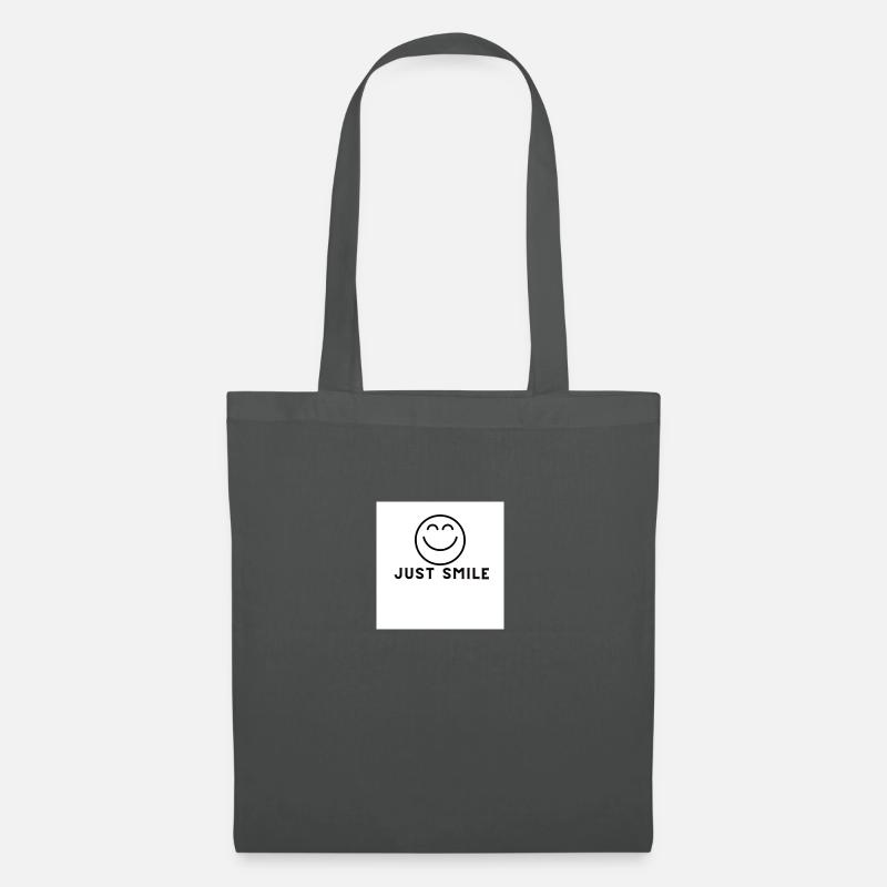 Just Smile - Stoffbeutel - Graphite