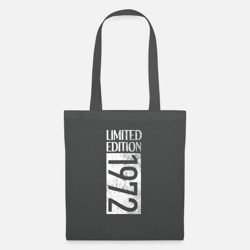 Limited Edition 1972 50. Geburtstag Geschenk - Stoffbeutel - Graphite
