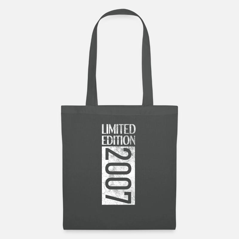 Limited Edition 2007 16. Geburtstag Geschenk - Stoffbeutel - Graphite
