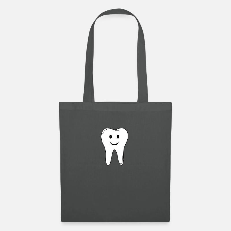 Zahn - Zahnarzt - Praxis - Logo - Geschenkidee - Stoffbeutel - Graphite