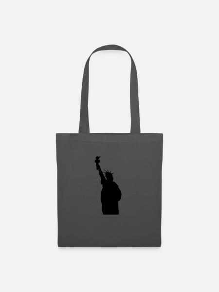 Freiheitsstatue Silhouette - Stoffbeutel - Graphite