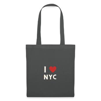 I love NYC - Stoffbeutel - Graphite - Vorne
