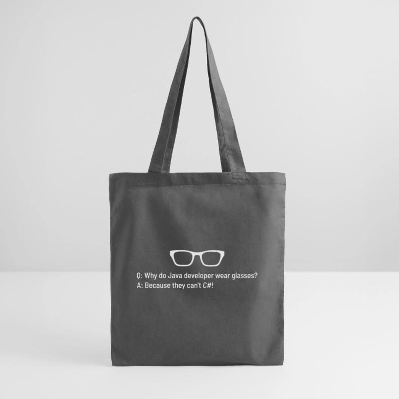 Why Do Java Programmers Wear Glasses? Tote Bag