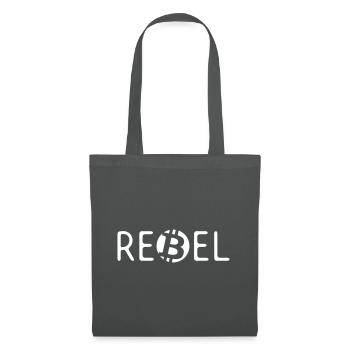 Bitcoin BTC Rebel - Tote Bag - graphite grey - Front