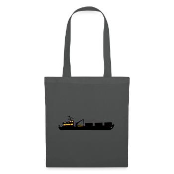 Boat cargo ship ship two-color - Tote Bag - graphite grey - Front