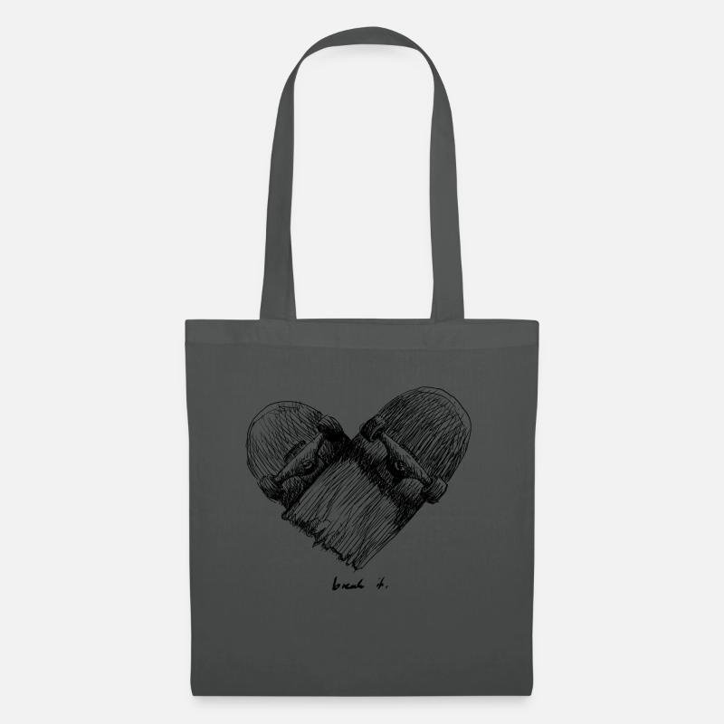 break it - Tote Bag - graphite grey