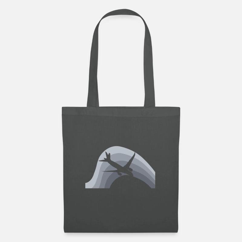 Luftfahrt Flieger - Stoffbeutel - Graphite