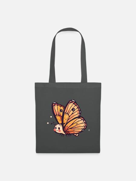 Schmetterling Sommer Waldbewohner - Stoffbeutel - Graphite