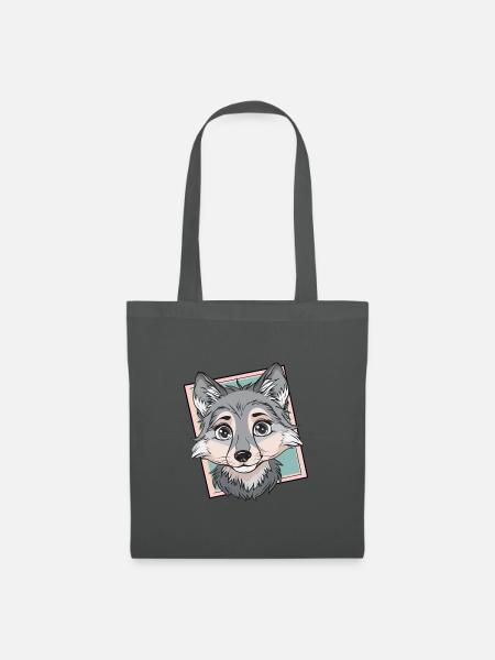 Wolf Husky Wolfpack - Stoffbeutel - Graphite